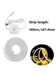 Motion Sensor Neon Lights With Warm/White Neon Flex Strip | USB Powered LED Lights 1-5M Length For Indoor/Outdoor Lighting For Garden, Stairs, Corridors, Bedroom Decor - Multicolor - View 18