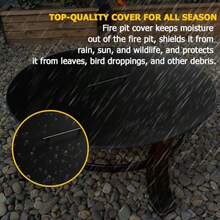Anyerosa Fire Pit Cover 34'' Round - as pic - View 7