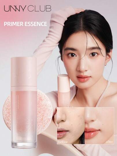 unny club 30g Sérum apprêt de maquillage hydratant, texture aqueuse, 96% de sérum élevé, 1 bouteille = tonique + lotion + essence + crème apprêt, masque les pores et les points noirs, lisse la peau, baume hydratant portable en bâton, maquillage quotidien