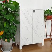 Iron Locker Shoe Rack Shelf Dustproof Shoe Cabinet Living Room Hallway Bedroom 80X32X105CM Interesting - Multicolor - View 3