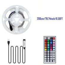 100~1500cm RGB LED Lichtstreifen, USB betrieben, mit 44-Tasten Fernbedienung - geeignet für Schlafzimmer, TV, Küche, Bar, Spielzimmer, Feiertags-Party Dekoration