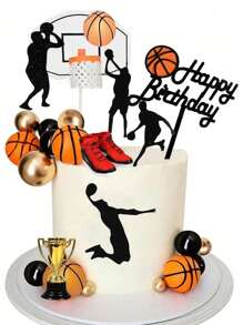25pcs/Set Basketball Cupcake Toppers