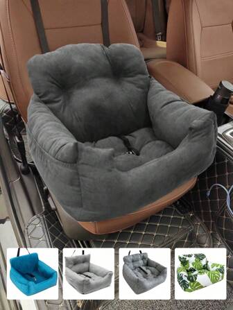 1 pieza Cama acogedora ultra suave para mascotas para usar en el coche/hogar para mascotas medianas/pequeñas, cama para mascotas para interiores/exteriores cálida adecuada para viajar
