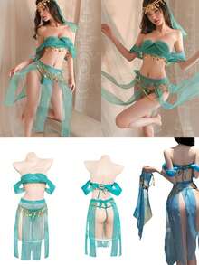 1 Set Of Exotic Costume, Sexy Lingerie Night Club Style, Uniform Temptation, No Need To Take Off Role-Playing Suit (This Set Is Quite Sexy, Not Suitable Conservative Ladies) Halloween - Multicolor - View 12