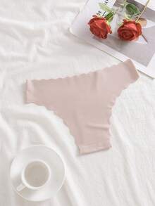 Set de 6 piezas de ropa interior de mujer de algodón suave, cómoda y transpirable de unicolor y sexy - Multicolor - Ver 7