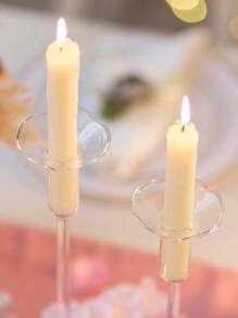 Tropfschutz für Kerzenhalter, klare Glas-Bobeches für Kerzenständer, runde Wachsfänger für Kerzen, gerade Kerzenhalter für Tisch-Mittelstücke, Hochzeiten, Kirchen, Zuhause