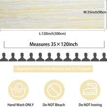 3/12pcs Bohemian Tablecloths, Cheesecloth Table Runners, Romantic Long Table Runners For Weddings, Baby Showers, Holiday Party Decorations, Rustic Gauze Tablecloths For Weddings, Baby Showers, Birthday Party Table Decorations, Reception Table Decorations - 彩色 - 查看 7