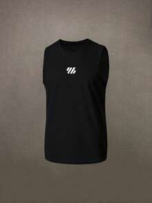 2pcs Set Men's Solid Color Casual Sports Undershirt Camisole, Loose & Comfortable Fashion Sleeveless Top Suitable For Outdoor Wear - Multicolor - View 4