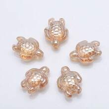 20颗14*18毫米海龟造型玻璃珠，适用于DIY首饰制作，可用于项链、手链、耳环、手机挂饰、钥匙扣、窗帘等。 - 14*18mm海龜 - 查看 37