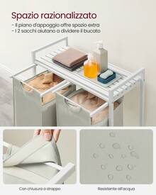 Laundry Baskets - White - View 2