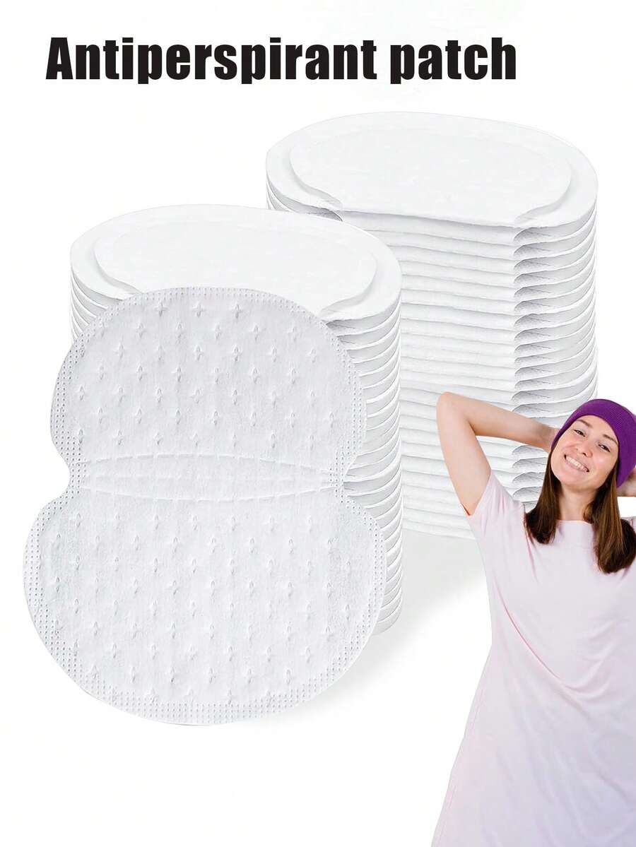 20片/包夏季无纺布止汗贴隐形腋下吸汗垫简约白色腋下止汗贴方便外出开会出差旅行