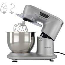 Batidora De Pedestal Profesional Nevashel Potente Practica Color Plateado Frecuencia 60Hz - Plateado - Ver 2