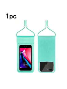 Waterproof Phone Pouch With Detachable Strap, Universal Touchscreen Protector For Swimming, Diving, Beach, Suitable For Sports, Travel, Beach, Pool, Outdoor Activities, Unisex - Beige - View 9