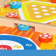 1PC Wooden Table Top Quick Hockey Battle Game Paced Slingshot Puck Board Game Sling Puck Winner Party Game Adult Family Game Desktop - Multicolor - View 11