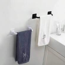 1pc No-Drill Towel Rack, Wall-Mounted Shoe Shelf, Storage Rack, Suitable For Bathroom, Kitchen And More