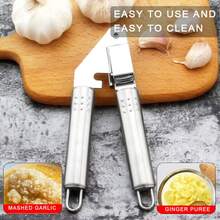 ORBLUE Garlic Press Stainless Steel - Premium Professional Grade Garlic Mincer, Crusher & Peeler Set - Easy Clean, Dishwasher Safe & Rust-Proof - 鉻合金 - 查看 3