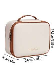 1个多功能PVC化妆包，夏季旅行化妆品收纳包，防水浴室收纳袋，可装护肤品、化妆刷、眼影盘、粉饼、乳液、口红、首饰，伴娘礼物、母亲节礼物、送给朋友和老师的礼物 - 彩色 - 查看 10