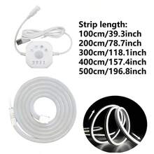 Acosh Neon Lampu Tangga LED Sensor Gerak, Strip Lampu Neon Putih, Antarmuka USB, Panjang Dapat Diatur 1-5m, Cocok Untuk Tangga, Lorong, Balkon, Dekorasi Pernikahan, Dalam/Luar Ruangan, Penerangan Tangga | Desain Pencahayaan Modern | Strip Lampu Neon Fleksibel, Lampu LED Tangga - beraneka warna - View 4