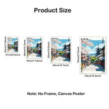 1 件/套日本街头海报印刷品，夏季京都市墙壁艺术，寺庙艺术，Japandi 墙壁艺术，日本墙壁艺术，日本风景，日本艺术，无框架 - 彩色 - 查看 6