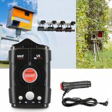 360° Wireless Radar Detector For Cars, With Speed Camera Detection, Voice Alerts, Quick Reaction, Real Time Vehicle Speed Alert, Great For Safer Driving - Negro - Ver 1