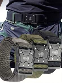 3 Stücke neuer Schnellverschluss Nylon Taktischer Gürtel für Trainingsshorts, Outdoor-Training und lässige Herrengürtel