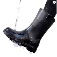 Bota Hombre Industrial Trabajo Jardinería Agricultura Lava Autos Para Lluvia Impermeable Suela Antideslizante Ligeras Protectoras - Negro - Ver 3