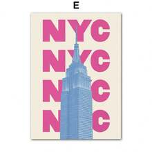 1 幅巴黎纽约伦敦罗马日本旅游城市墙壁艺术帆布画海报和印刷品图片可用于客厅装饰可选画框