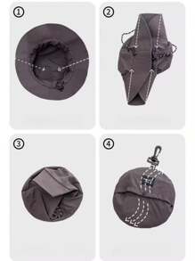 Summer Quick-Drying Waterproof Foldable Bag Fisherman's Hat Portable For Outdoor Hats Men's Hiking Hats