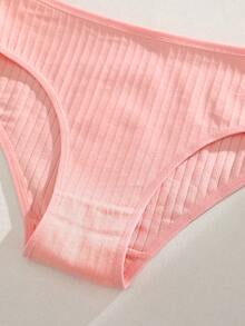 15PCS Cotton Vertical Striped Comfortable Women's Briefs,Underwear - Nhiều màu - Xem 5
