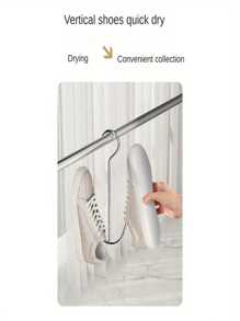 1, 2, 4 ,6,8 Shoe Drying Racks, Household Stainless Steel Shoe Racks, Stainless Steel Shoe Racks, Shoe Hooks, For Drying Shoes, Multi-Functional Simple Windproof Hooks, Stainless Steel Shoe Drying Racks, Shoe Drying Hooks, Outdoor Household Multi-Functional Shoe Drying Racks, Shoe Drying Wonders, Stainless Steel Hooks.