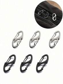 1/5/10pcs Backpack Zipper Lock Set For Men And Women Easy-Pull Buckle Anti-Theft Zipper Clip - Keep The Zipper Closed - Backpack Buckle With Two Spring Buckles For Luggage Suitcase Handbags Keys Purse DIY Accessories Travel Essentials Multi-Functional S Buckle Hook For Travel Camping Outdoor Beach Summer Vacation Back To School Travel Accessories Travel Must Haves Holiday School Accessories Supplies Stuff Back To School Supplies - Multicolor - View 5