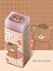 1 Piece/3 Pieces/5 Pieces Of Fun Jelly-Shaped Pencil Erasers, Convenient To Use, Suitable For Random Items In The Office, Parties, School Stationery, Erasers, Office Supplies, Pencils, Back-To-School Supplies, Back-To-School Season, Easter Back-To-School Supplies, Easter Gifts, Christmas, Halloween Must-Have Teacher Stationery, Gifts, Suitable For Graduation Season, Independence Day, Back-To-School Season, Soft Labels