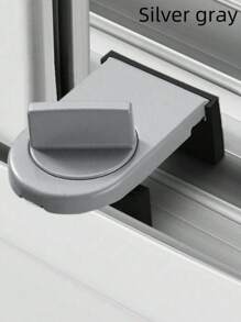 1pc Aluminum Alloy Sliding Door & Window Lock, With Anti-Pinch, Anti-Theft, Anti-Falling Functions And Lock