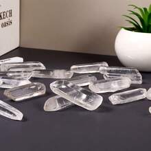 2/5/10pcs Clear Quartz Cluster - Unmounted Independent Mineral Point Imitated Gemstone, Home Office Decor Asymmetrical Bulk Unpolished Crystal, Spiritual & Gift, Translucent Artificial Crystal Dot, Unique Artificial Crystalline, Natural Appearance Crystal, Handpicked - White - View 4