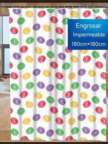 Juegos de cortinas de ducha, decoración de habitaciones, accesorios de baño, decoración de baño - Multicolor - Ver 3