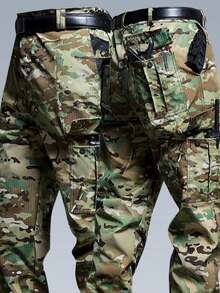 2pack-4pack Men's Tactical Cargo Pants Lightweight Hiking Pants Outdoor Work Pants With Multi Pockets(No Belt)  Casual - Amekaji    Plain    All  Summer    Regular Fit    Pocket  Tape - 2pcs迷彩 - 查看 2