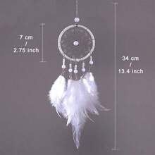 Dream Catchers For Cars Rear View Mirror Small Feather Dream Catcher  Hanging Car D Accories For Women Grey