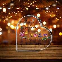 1 件 2D 平面亚克力装饰牌匾 - 带有彩虹图案的法式标志 - 送给妈妈、姐妹、阿姨或老师的独特礼物 - 透明亚克力纪念品，适合生日、圣诞节或教师感谢，最适合圣诞节学校装饰、学校惊喜宿舍装饰、返校家居装饰、房间装饰、学校用品