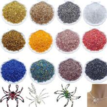 50g(About 1500pcs) Of 7*2mm Thin Tube Glass Beads, Suitable For DIY Handmade Jewelry Bracelet And Necklace Making Accessories