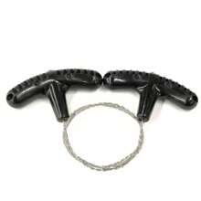 Tragbare Edelstahl-Handsäge mit Finger-Griff, Outdoor-Camping-Wandern, Taschenmanuelle Schneidekette Überlebe-Werkzeug