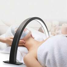 1PC USB LED Nail Lamp For Desk, Black&White Half Moon Lamp With Cool White,USB Plug- In Model,Desk Lamp For Nail Tech, Lash Extensions, Facial Spa, Manicure - Multicolor - View 6