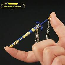 1 件 2025 新塞尔达王国之泪链接大师剑和海利亚盾 7 件宝藏武器迷你钥匙扣吊坠 - 生日礼物、复活节礼物、情人节礼物、玩具、新品畅销书、情侣玩具、角色扮演玩具、武器模型、游戏武器 - 彩色 - 查看 4