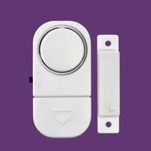 Alarma de  inalámbrica para puertas y ventanas, sistema de alarma antirrobo con sensor magnético - Blanco - Ver 3