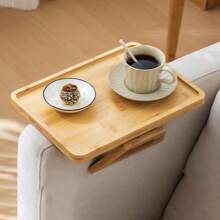 1 Set Armrest Table Clamp On Tray, Fits Wide Sofa, Sofa Arm Tray Table, Portable Table, TV Table And Small Side Table