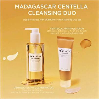 SKIN1004 Madagascar Centella Double Cleansing Duo SET - Centella Double Cleansing Kit