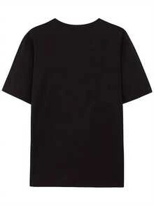 Men'S Nightmare Before Christmas  Suit T-Shirt - Officially Inspired Tim Design, Black Short Sleeve Crew Neck, Nightmare Before Christmas Costume & Casual Wear, Machine Washable, Comfortable Fit For Halloween & Christmas Fan Merchandise, Graphic Tee Men, T Shirt For Men, Men Clothe, Men Shirt 2025 New Year Shirt Men Faith Based Mens Graphic Tee Cold Beer Shirt Men Funny Gamer Tee For Men Halloween Costume Shirt Men - Black 1 - View 3