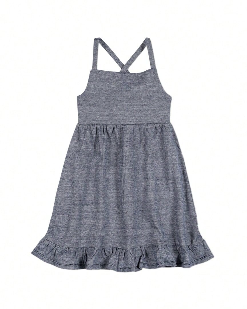 Hope & Henry Knit Sundress - Màu xanh lam - Xem 1