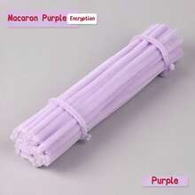 100/500 件粉彩管道清洁器雪尼尔茎 12 英寸散装管道清洁器花什锦毛绒棒适用于创意学校项目 DIY 万圣节圣诞节装饰，5 种颜色（5 种马卡龙色）