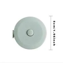 150厘米/60英寸迷你伸缩卷尺，双刻度柔性缝纫尺，带字母图案，便携式服装测量工具配件