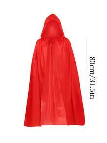 1 pieza/2 piezas Capa/Capa con capucha negra transparente de punto unisex para adultos, disfraz de bruja, vampiro, demonio, hada para Halloween, fiesta de disfraces, uso en actuaciones. Esta capa transparente es muy delgada, así que no la compre si no se siente cómodo con el material delgado y transparente. Capa negra - Multicolor - Ver 6